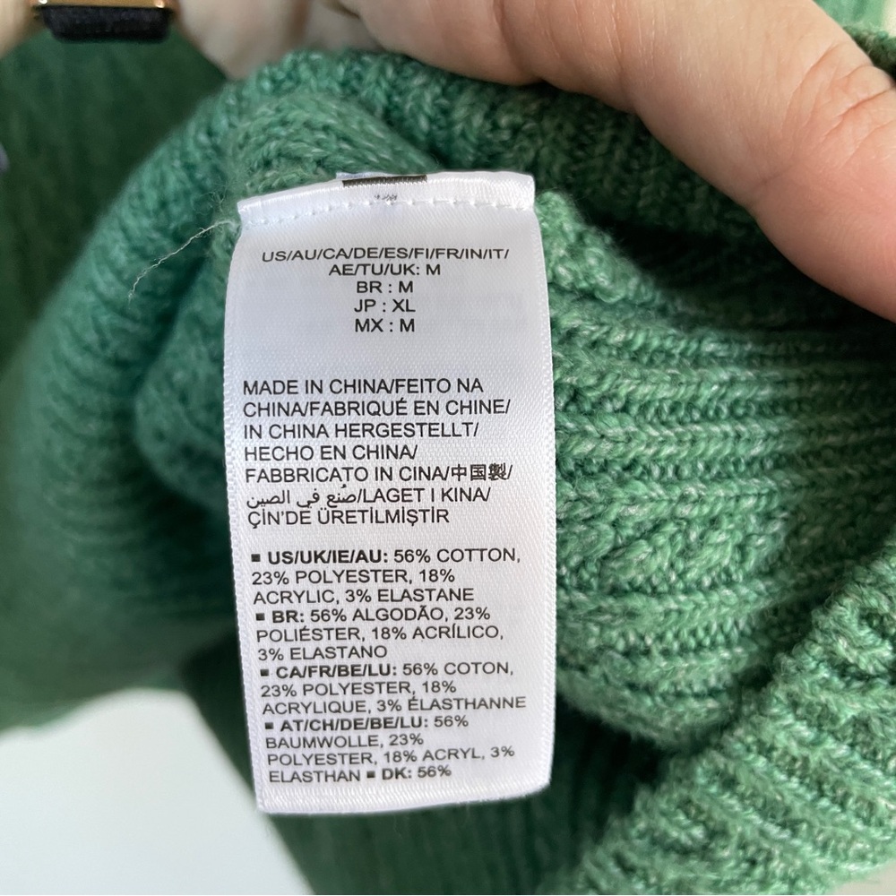 Amazon Essentials Green Knit Sweater - image 4